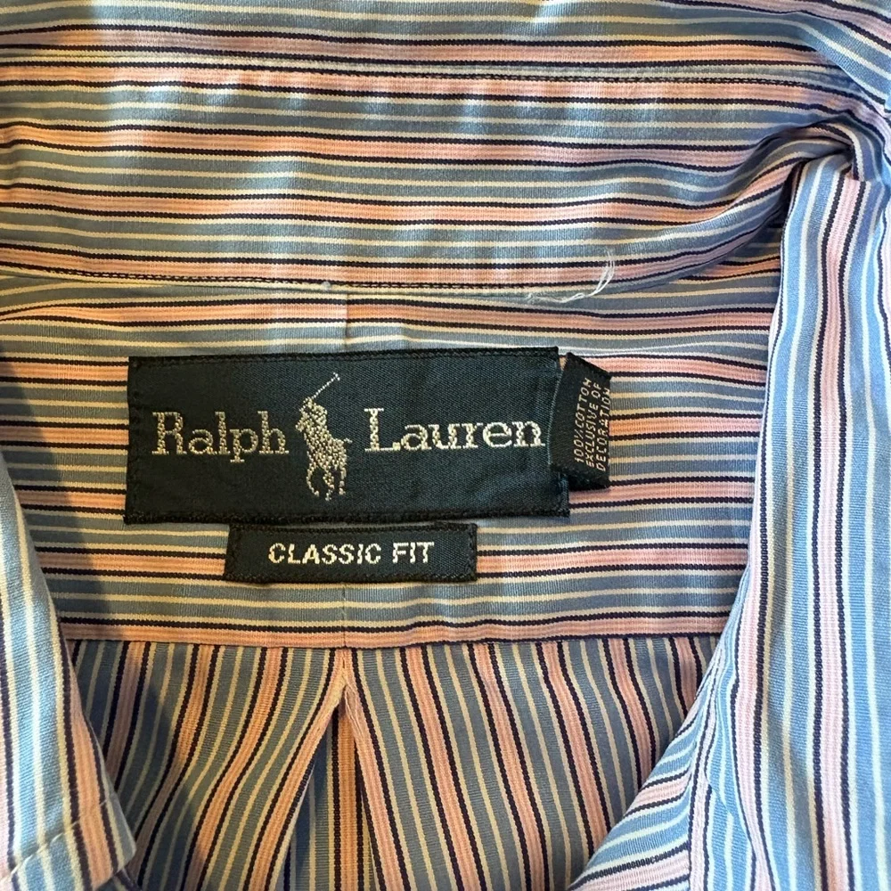 Ralph Lauren Men's Multicolor Striped Shirt - Picture 2 of 3